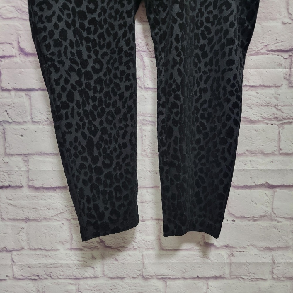 NEW Torrid Pixie Flocked Leopard Skinny Pants Wom… - image 4